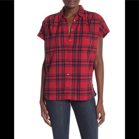 Madewell Central Shirt in Dahl Plaid Size XXS - Picture 1 of 10